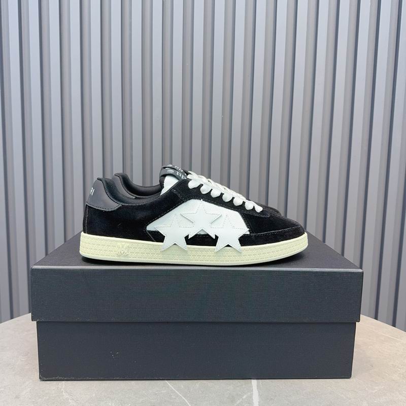 AMIRI Black & White Star Low-Top Sneakers