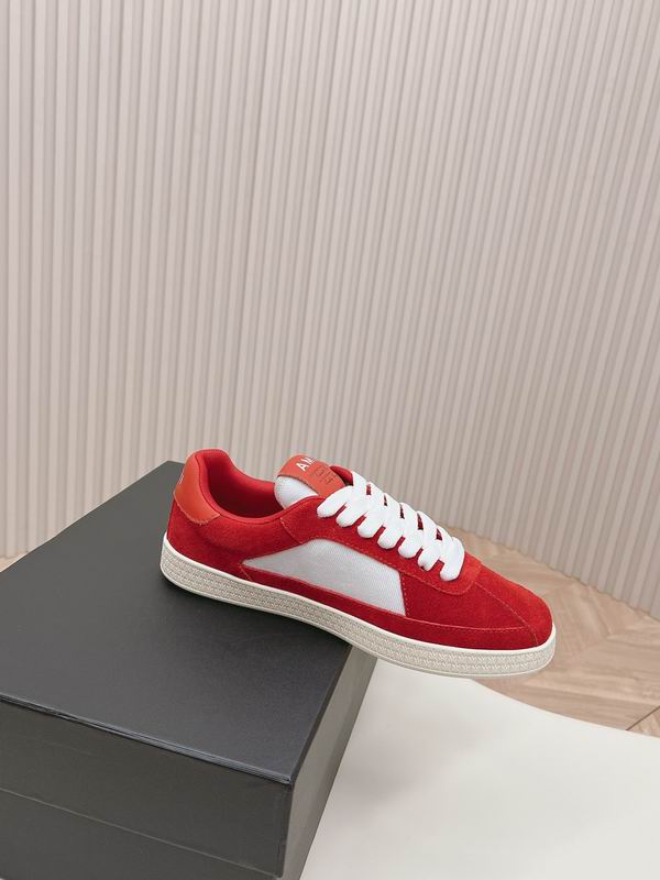 AMIRI Red & White Star Low-Top Sneakers