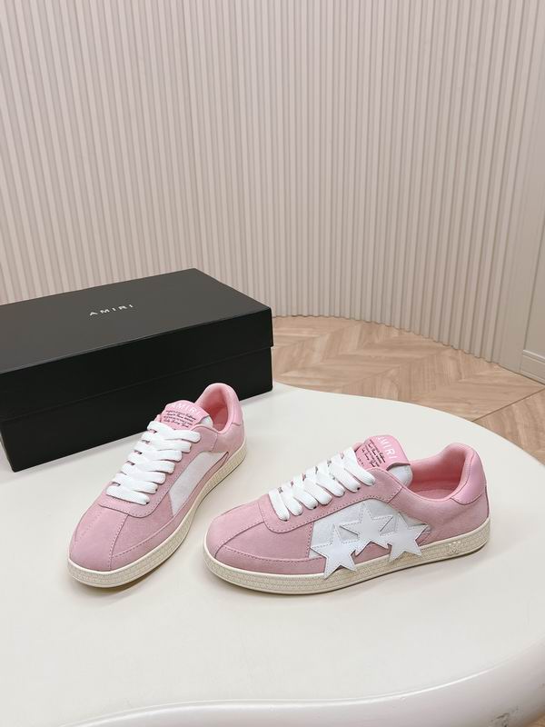 AMIRI Pink & White Star Low-Top Sneakers
