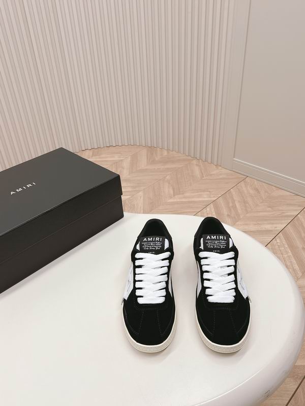 AMIRI Black & White Star Low-Top Sneakers