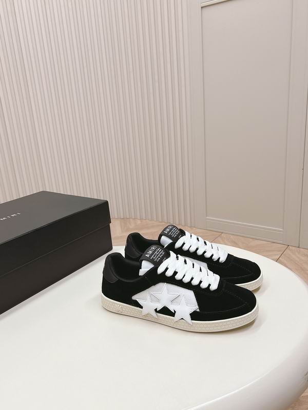 AMIRI Black & White Star Low-Top Sneakers