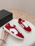 AMIRI Red & White Star Low-Top Sneakers