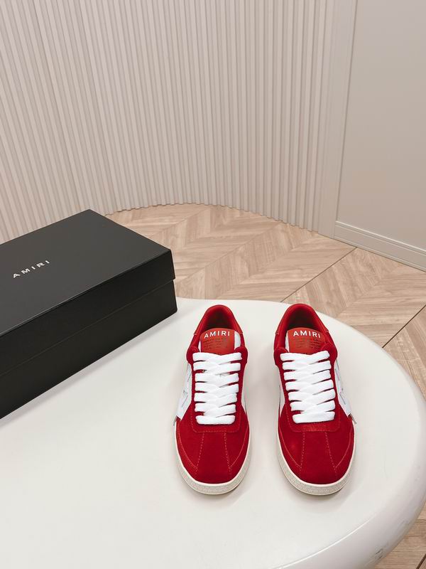 AMIRI Red & White Star Low-Top Sneakers