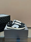 AMIRI Black & White Triple-Star Low-Top Sneakers