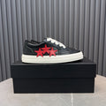 AMIRI Black & Red Triple-Star Low-Top Sneakers