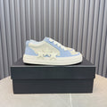AMIRI Light Blue & Cream Triple-Star Low-Top Sneakers