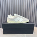 AMIRI Light Gray & White Triple-Star Low-Top Sneakers