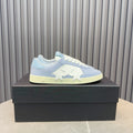 AMIRI Light Blue & White Triple-Star Low-Top Sneakers