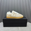 AMIRI Beige & White Bone-Detail Low-Top Sneakers