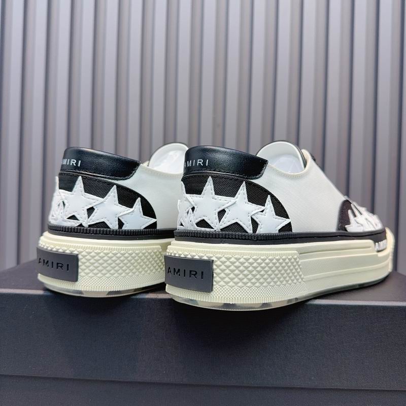AMIRI Black & White Multi-Star Low-Top Sneakers
