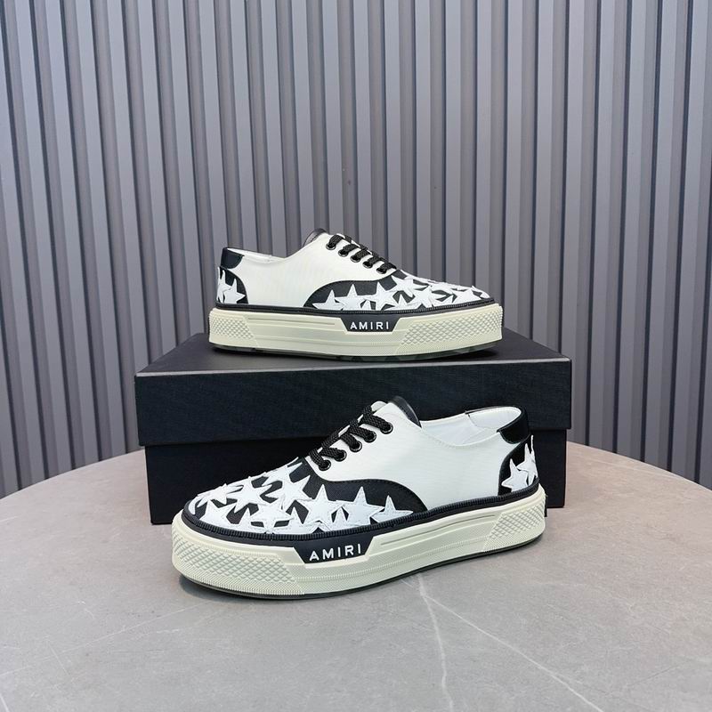 AMIRI Black & White Multi-Star Low-Top Sneakers